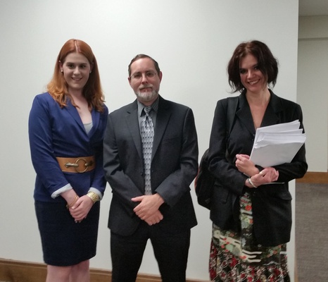 On April 10, 2018 Alex Friedmann spoke before the TN House Government Subcommittee, on the TDOC sunset bill, and related issues involving CoreCivic. Pictured Paula Smith, Jeannie Alexander and Alex.