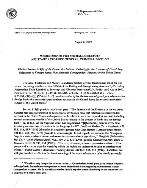Usa patriot act research paper