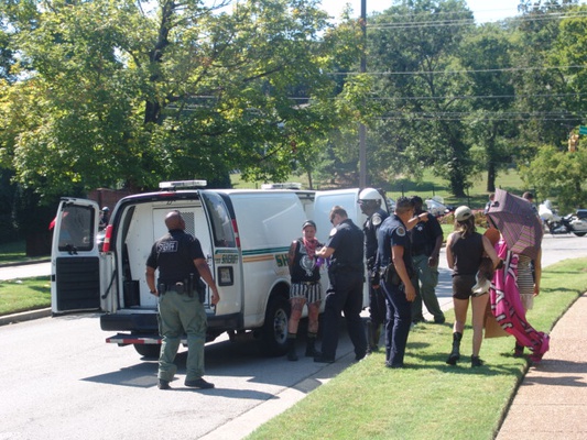 Protesters Arrested at CCA's Corporate Office on Sept. 9, 2016